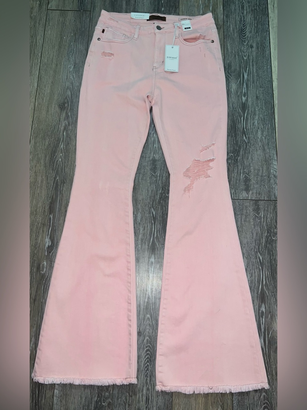 NWT Judy Blue Always be my Baby Flare Jeans -Distressed Women's Jean 11/30